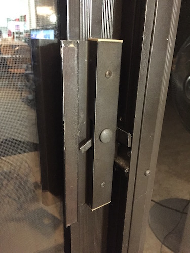 Door handle and lock without parts